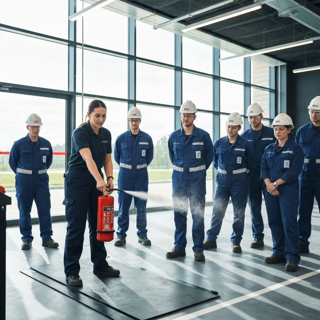 Safety training session at K.M Institute